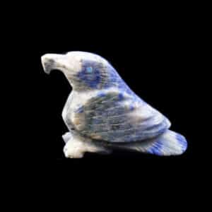 Native American Sodalite Stone Eagle Carving
