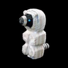 Travertine Racoon Zuni Fetish by Lenentino
