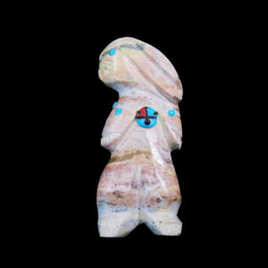 Dolomite Zuni Sunface Rabbit Fetish