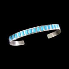 Inlaid Zuni Turquoise Bracelet