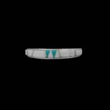 Handcrafted Navajo Turquoise Wedding Ring