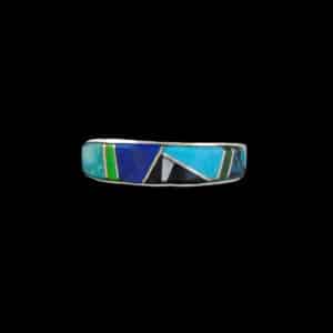 Original Navajo Multi-Stone Inlaid Ring
