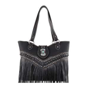 Montana West Fringe Concho Studs Concealed Carry Tote