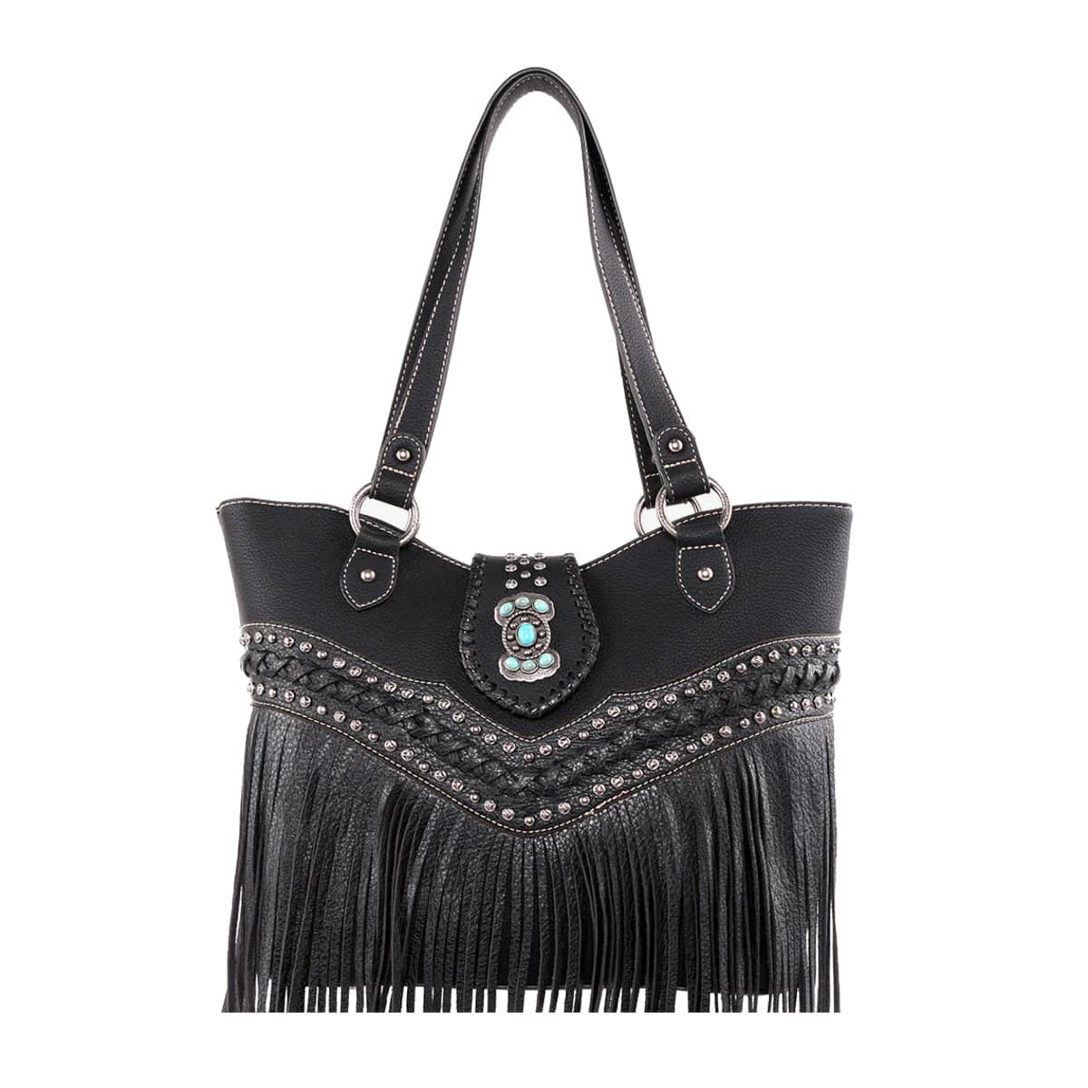 Fringe Crossbody Handbag Women Western Style Concealed Carry Purse Shoulder  Bags