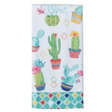 Cactus Garden Terry Cloth Dish Towel