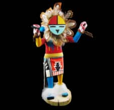 Navajo Sunface Kachina Doll