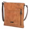 Concealed Carry Leather Floral Design Crossbody Bag
