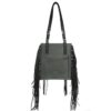 Real Leather Bohemian Fringe Concealed Carry Shoulder Bag
