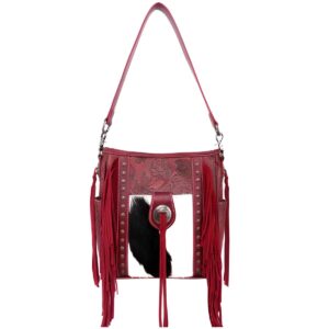 Trinity Ranch Fringed Embossed Concealed Carry Cossbody Bag