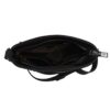 Wrangler Leather Woven Black Crossbody Bag