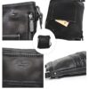 Wrangler Leather Woven Black Crossbody Bag