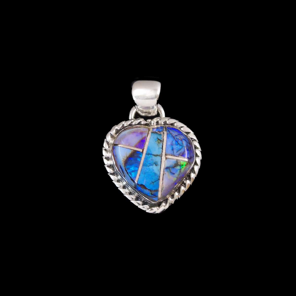 Charming Native American Navajo Orange Spiny Synthetic Opal Sterling Silver Heart Ring Charming Native American Navajo Orange Spiny Synthetic Opal Sterling Silver Heart Ring