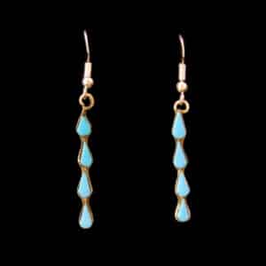 Authentic Olivia Pinto Handcrafted Navajo Turquoise Earrings