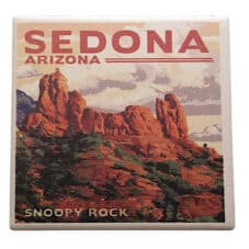 Sedona Arizona Snoopy Rock Ceramic Coaster