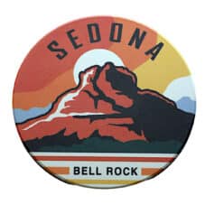 Bell Rock Sedona Arizona Retro Ceramic Coaster