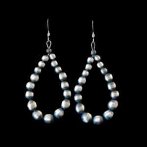 Navajo Beaded Hoop Earrings