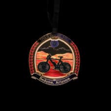 Sedona Brass & Gold Bicycle Holiday Christmas Ornament