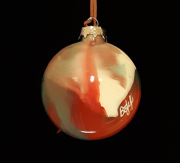 Cowboy Boot & Horse Western Glass Ornament - Image 2