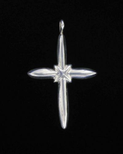 Sterling Silver Navajo Cross Pendant