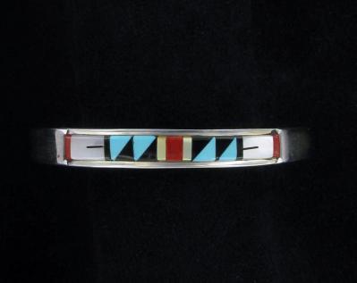 Small Zuni Traditional Inlaid Cuff