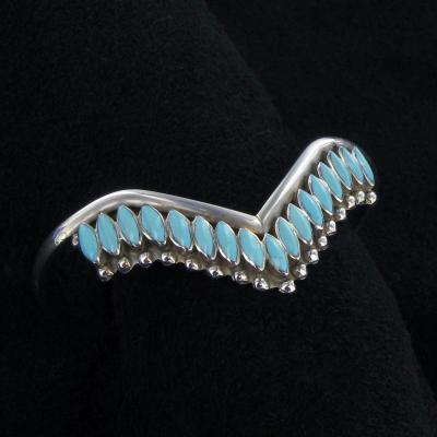 Zuni Inlaid Turquoise Stone Bracelet