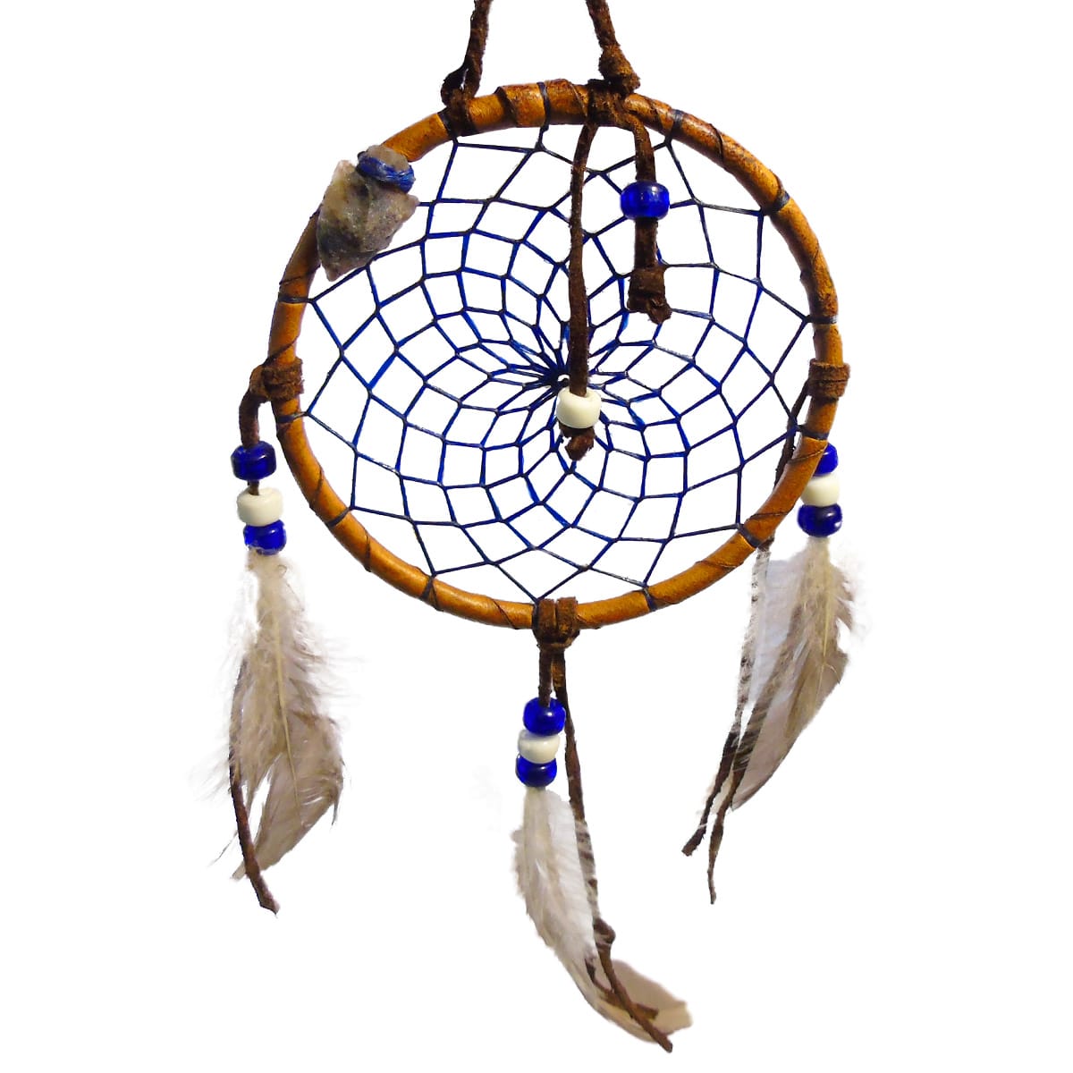 4" Woven Dreamcatcher with Crystal - Image 4