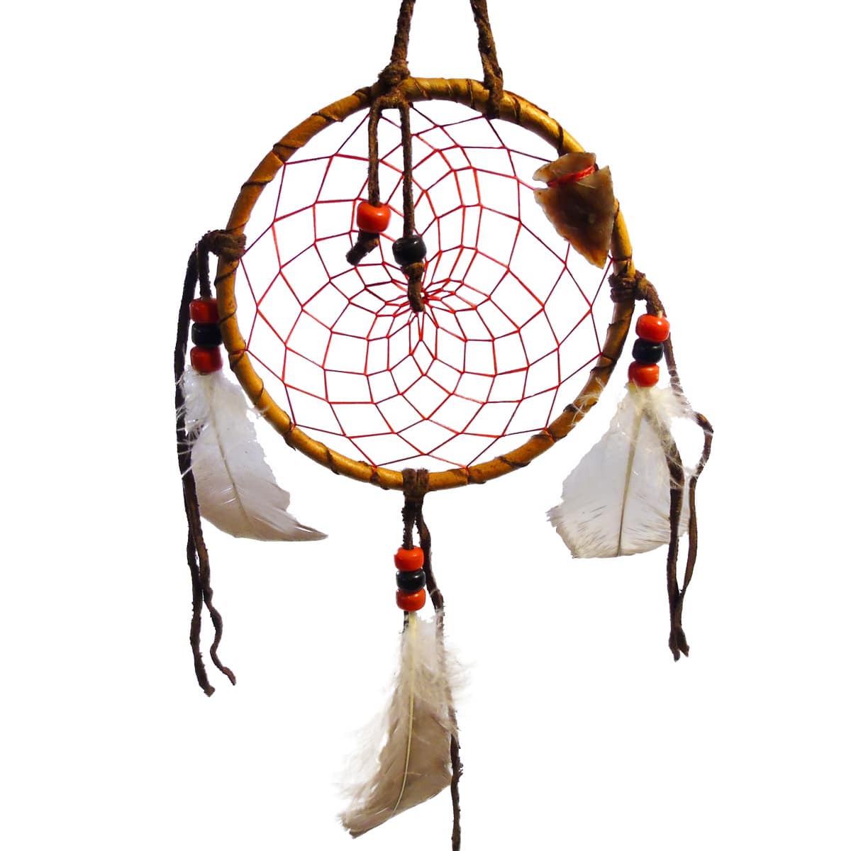 4" Woven Dreamcatcher with Crystal - Image 3