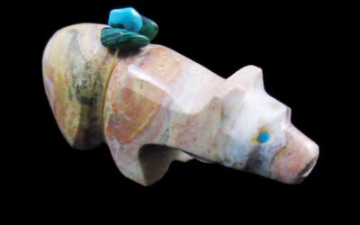 Hand-Carved Michael Mahooty Zuni Bear Fetish