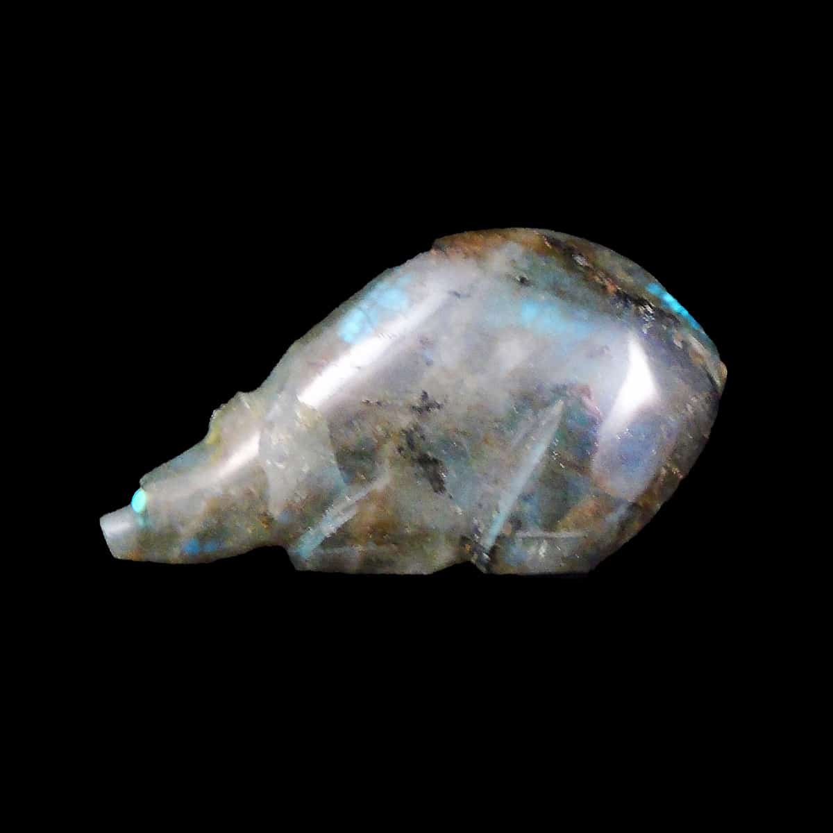 Zuni Labradorite Bear Fetish Carving - Image 2