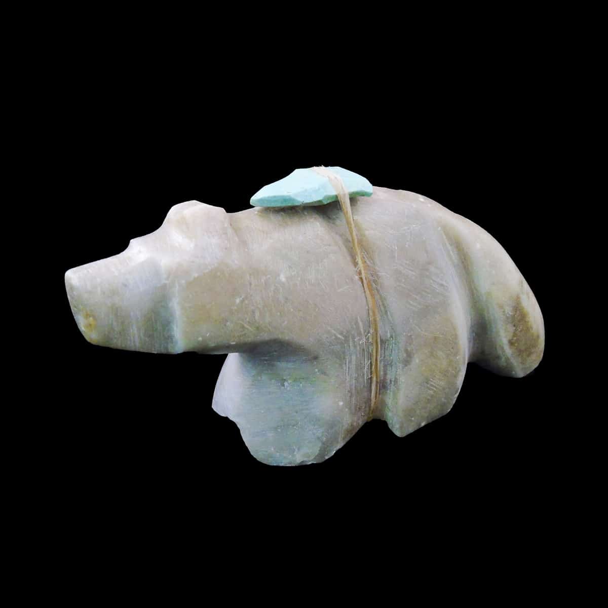Turquoise Arrowhead & Zuni Bear Fetish - Image 2