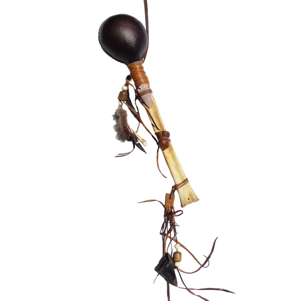 Ceremonial Native American Medicine Rattle - Image 2