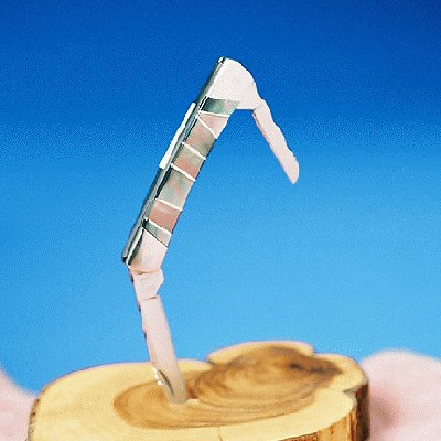Abalone Inlaid Double Bladed Buck Knife - Image 2