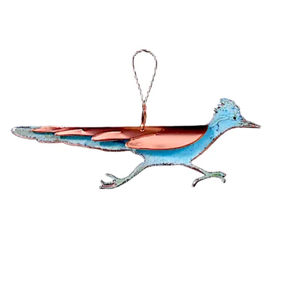 Copper Patina Roadrunner Ornament