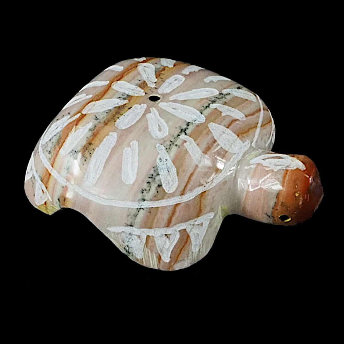 Dolomite Zuni Turtle Fetish by Shack - Image 2