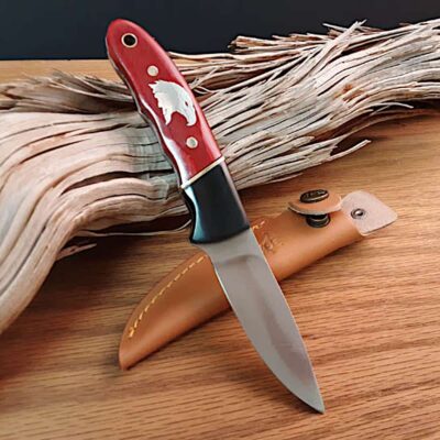 Eagle Two Tone Wood Fixed Blade Knife