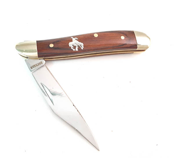 End of Trail Inlaid Single Blade Peanut Knife - Image 4