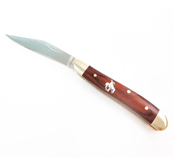 End of Trail Inlaid Single Blade Peanut Knife - Image 5