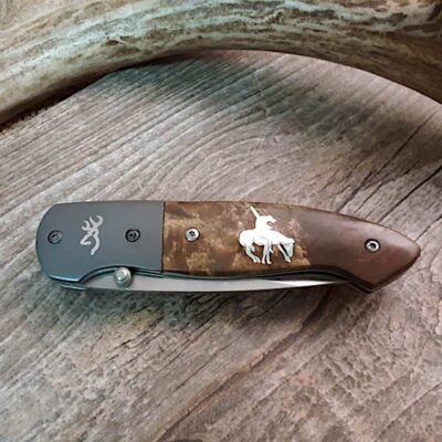 End of Trail Inlaid Browning Knife