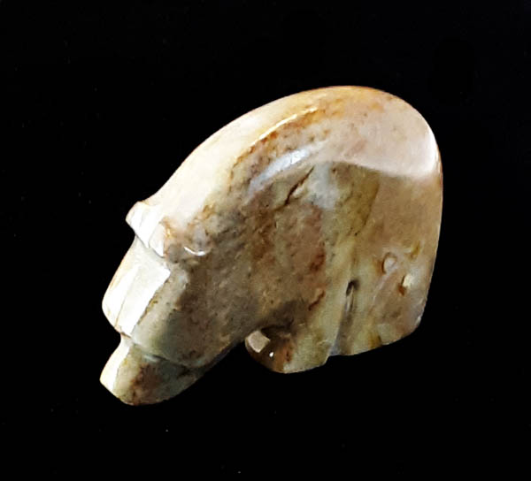 Picasso Marble Bear Fetish Carving by Chavez - Image 3
