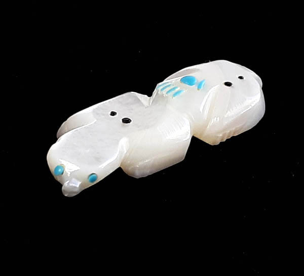 Laate Mother of Pearl Zuni Mole Carving - Image 3