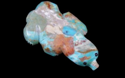Native American Southwest Turquoise Mole Fetish