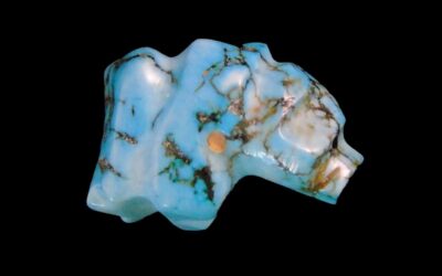 Ed Lementino Turquoise Zuni Bear Fetish