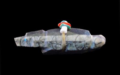 Traditional Zuni Badger Fetish with Bundle