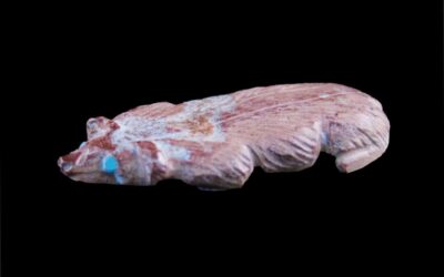 Kaamasee Hand-Carved Pipestone Zuni Badger Fetish