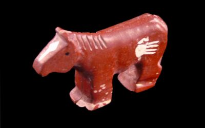 Carol Martin Zuni Horse Fetish with Painted Hand
