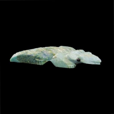 Turquoise Native American Zuni Horned Lizard Talisman Charm