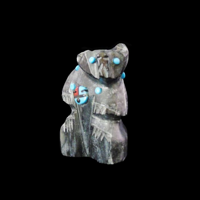 Onyx Zuni Bear Fetish | Joe Wilcox Indian Den