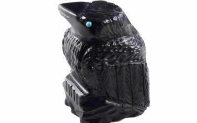 Zuni Keeper of the Sacred Law Crow Fetish
