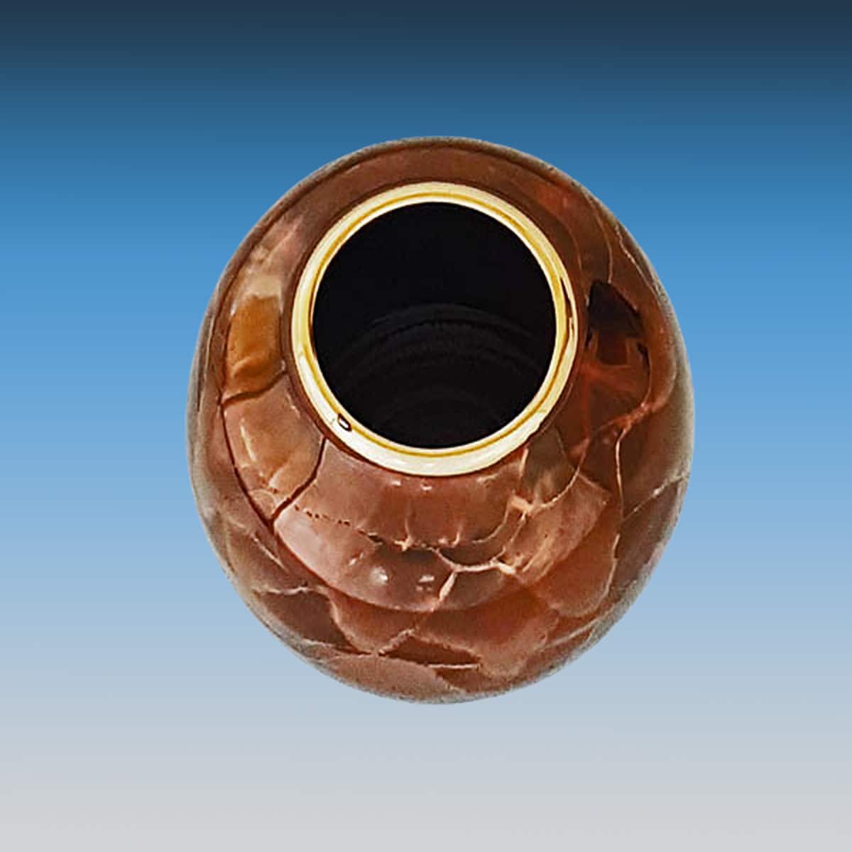 Bruce Fairman Black & Gold Petite Round Vase - Image 3