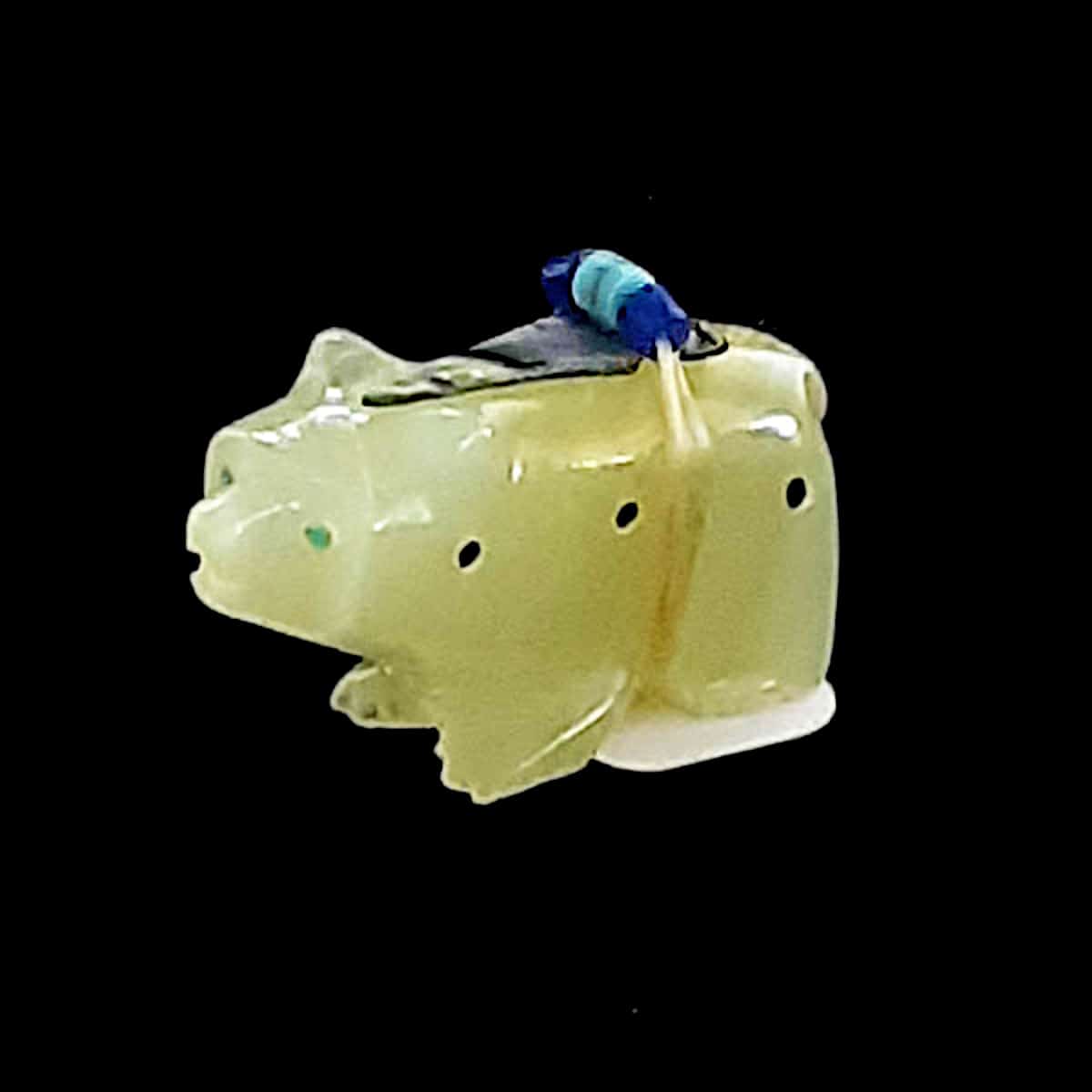 Green Onyx Bear Fetish with Arrowhead Bundle - Image 3